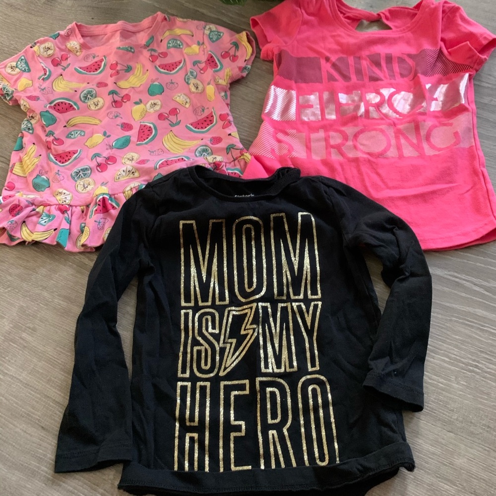 Lot of 3 Toddler Girl shirts